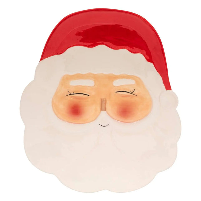 Plato cabeza Papá Noel 28x24cm