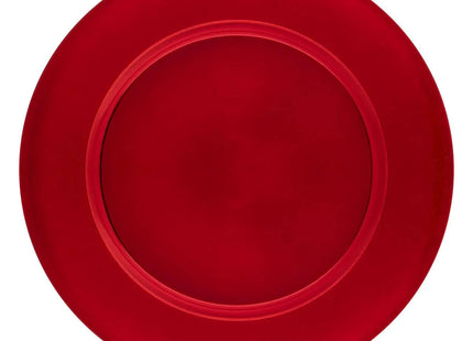 Plato liso rojo D33cm - 208663A