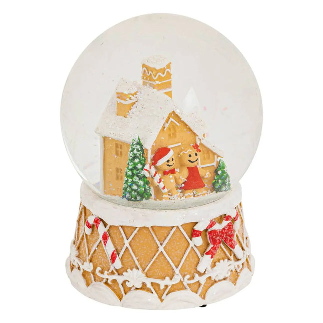 BOLA DE NIEVE GINGER MUSIC 10cm - 208684