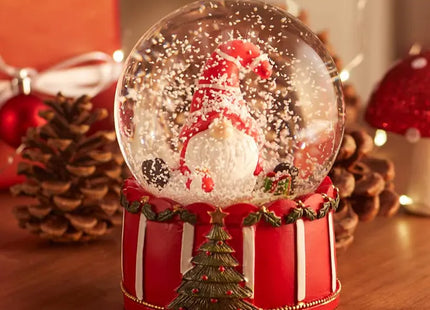 Bola de nieve con forma de gnomo, 10cm de diámetro - 2 modelos - 208686