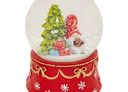 Bola de nieve con forma de gnomo, 10cm de diámetro - 2 modelos - 208686
