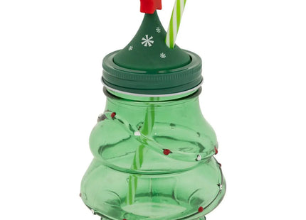 Taza con forma de árbol de Navidad, 13,5 cm de alto, cristal a juego - 208690