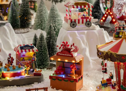 Pueblo luminoso de manzana de caramelo con 7 LED - 208843