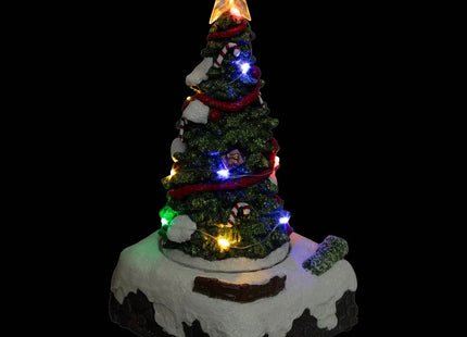Pueblo navideño iluminado con 13 LED musicales multicolores  - 208930