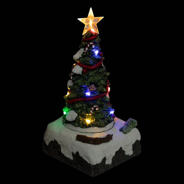 Pueblo navideño iluminado con 13 LED musicales multicolores  - 208930
