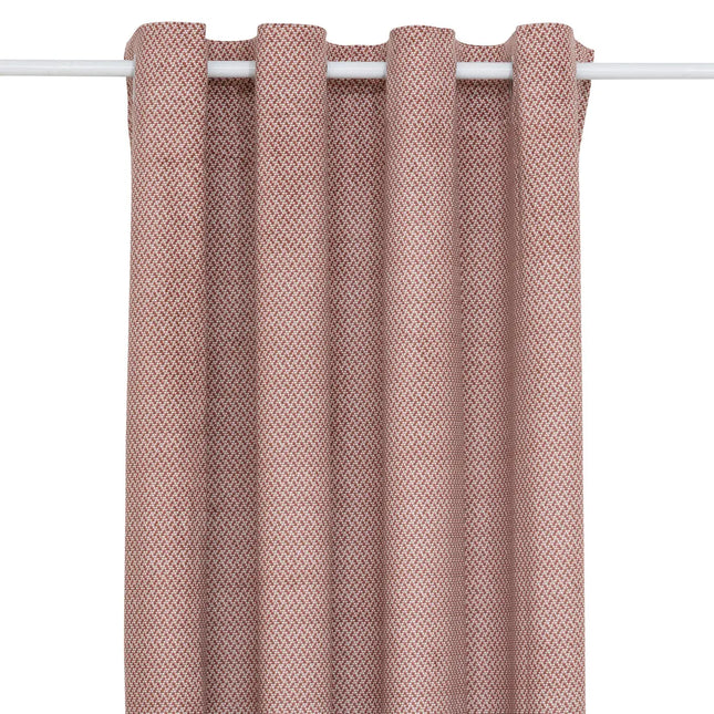 Cortina "Yupi" opaca efecto terciopelo terracota 135x260cm - 209000B