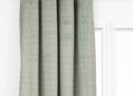 Cortina opaca efecto terciopelo verde caqui "Yupi" 135x260cm - 209000C