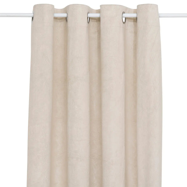 Cortina opaca de lino efecto terciopelo "Fujo" 135x260cm -  209001B