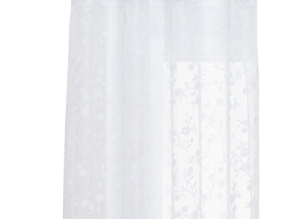 Cortina blanca con estampado abstracto "Lazi" de 140x240cm -  209011A