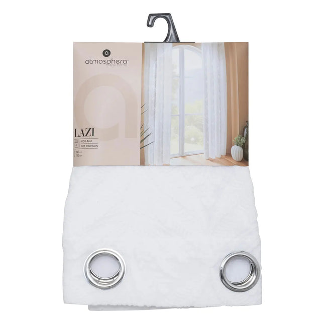 Cortina blanca con estampado salvaje "Lazi" de 140x240cm - 209011D