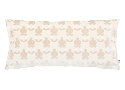 Almohada de lino y terciopelo jacquard "Luna" 35x75cm - 209015A