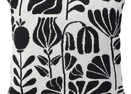 Almohada efecto punto blanco y negro "Twisted lime" 40x40cm - 209077