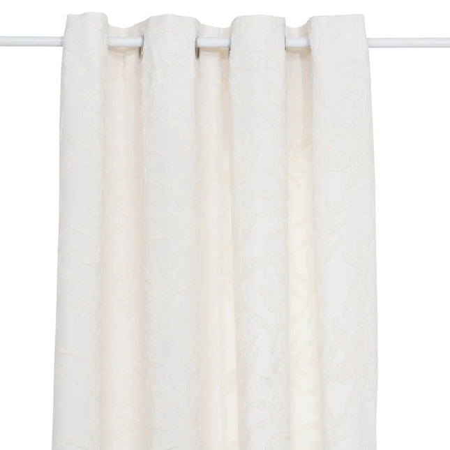 Cortina jacquard color marfil “Willow” 135x260cm - 209090A