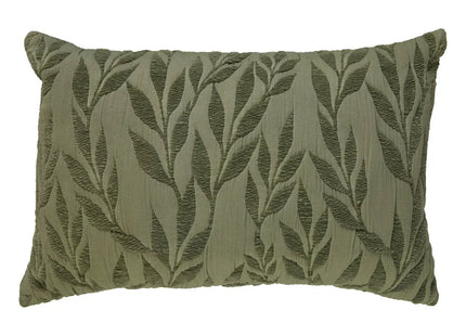 Almohada "Lehto" jacquard  con estampado algodón verde claro 58x38cm - 209105B