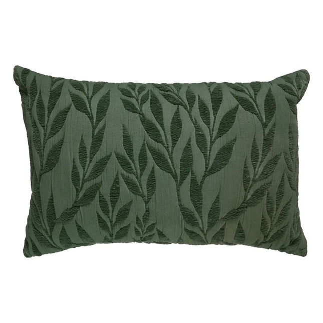 Almohada "Lehto" jacquard  con estampado algodón verde lima 58x38cm - 209105C