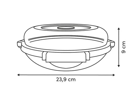 Fiambrera transparente de 1,2 L - 209209