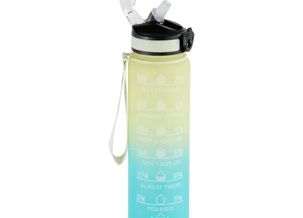 Botella SPORT de 1 litro con pajita de silicona integrada - 209226