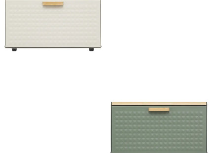 Panera "Sensia" de metal y bambú 35,5cm - 209249