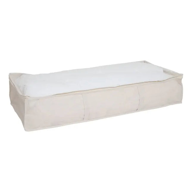 Bolsa de almacenamiento para debajo de la cama "Groomy", color beige, 100x20cm - 209330