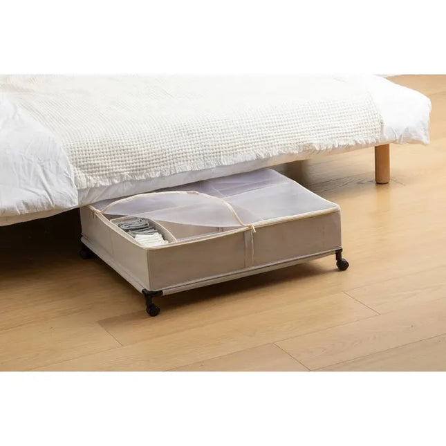 Organizador debajo de la cama "Dressy Plus" 66 cm de ancho, color beige - 209359