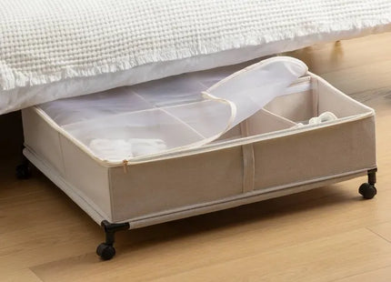 Organizador debajo de la cama "Dressy Plus" 66 cm de ancho, color beige - 209359