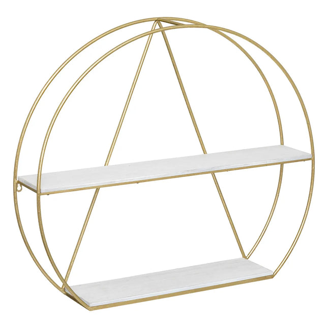 Estante de pared dorado "Maddy" 80x70cm - 209416