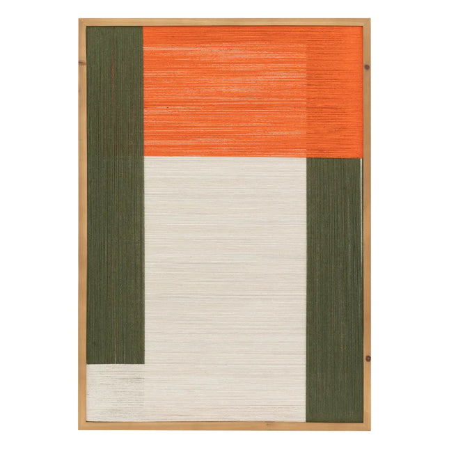 Deco de pared "Tissia" naranja 50x70cm - 209419