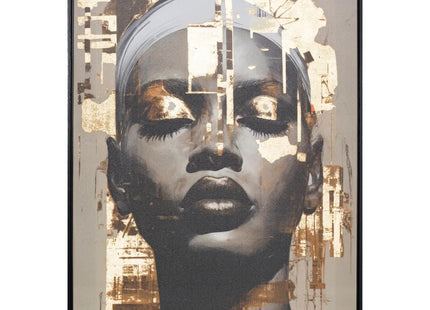 Cuadro impreso enmarcado "Magdalena" marrón 60x80cm - 209432