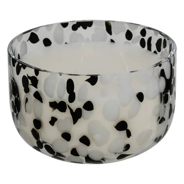 Vela perfumada "Mancha" de cristal Ámbar  540gr - 209505A