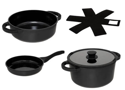 Juego de utensilios de cocina de aluminio fundido de 24 cm - 209612