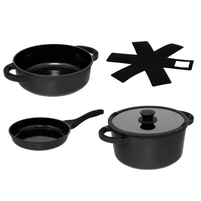 Juego de utensilios de cocina de aluminio fundido de 24 cm - 209612
