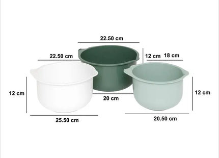 Juego de 3 cuencos para mezclar de 1,5 L/2 L/3 L  - 209622