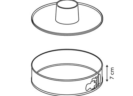 Molde desmontable 2 en 1, 26 cm de diámetro - 209669