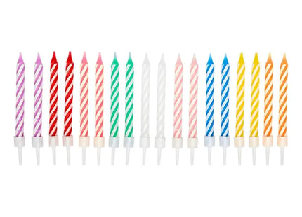 20 velas de cumpleaños multicolores  - 209692