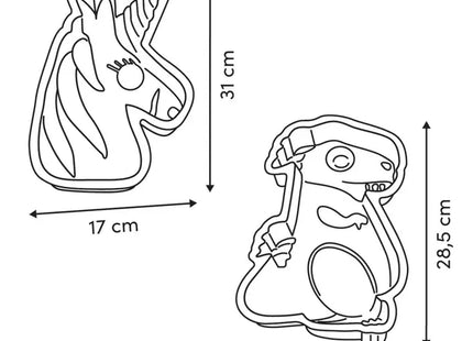 Molde para pastel de cumpleaños con forma de animal - 209697