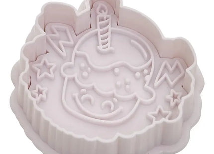 8 sellos blancos para galletas de cumpleaños - 209698