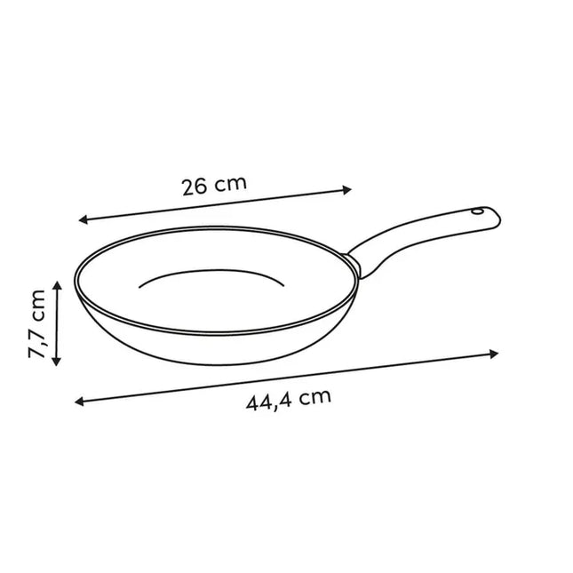 Sartén "Neo" D26cm de aluminio gris - 209721