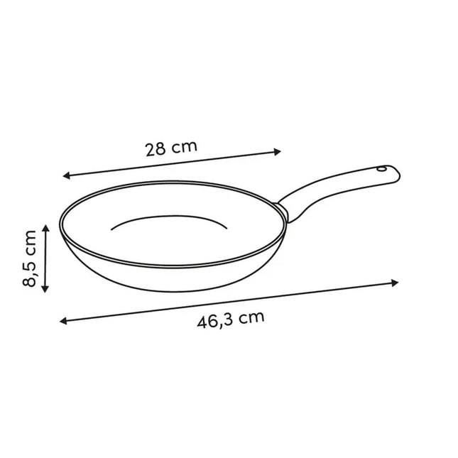 Sartén "Neo" D28cm de aluminio gris - 209722