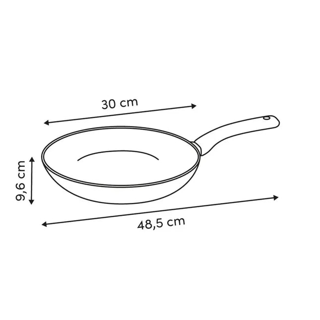 Sartén "Neo" D30cm de aluminio gris - 209723