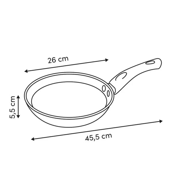 Sartén "Solstice" D26cm de aluminio beige - 209759