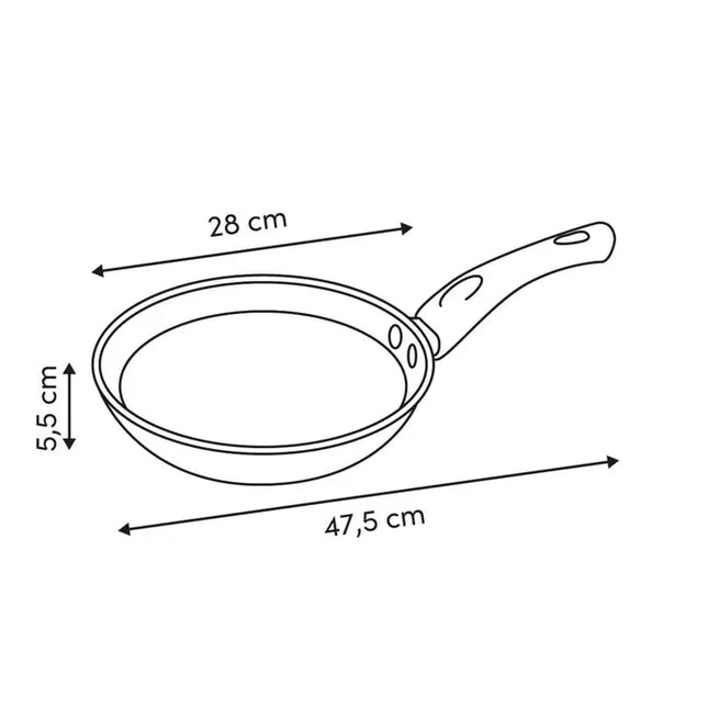 Sartén "Solstice" D28cm de aluminio beige - 209760