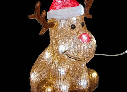 Personaje iluminado acrílico con 20 LED, 20 cm de alto - 209963