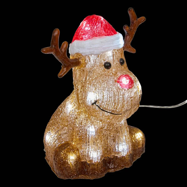 Personaje iluminado acrílico con 20 LED, 20 cm de alto - 209963