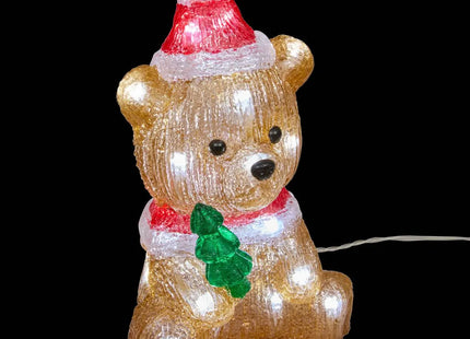 Personaje iluminado acrílico con 20 LED, 20 cm de alto - 209963