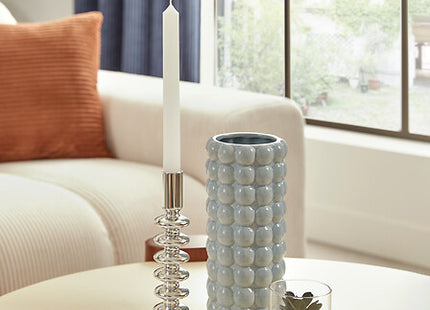 Candelabro "Sky" alto cristal 21,5 cm plateado - 210142