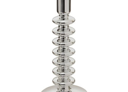 Candelabro "Sky" alto cristal 21,5 cm plateado - 210142