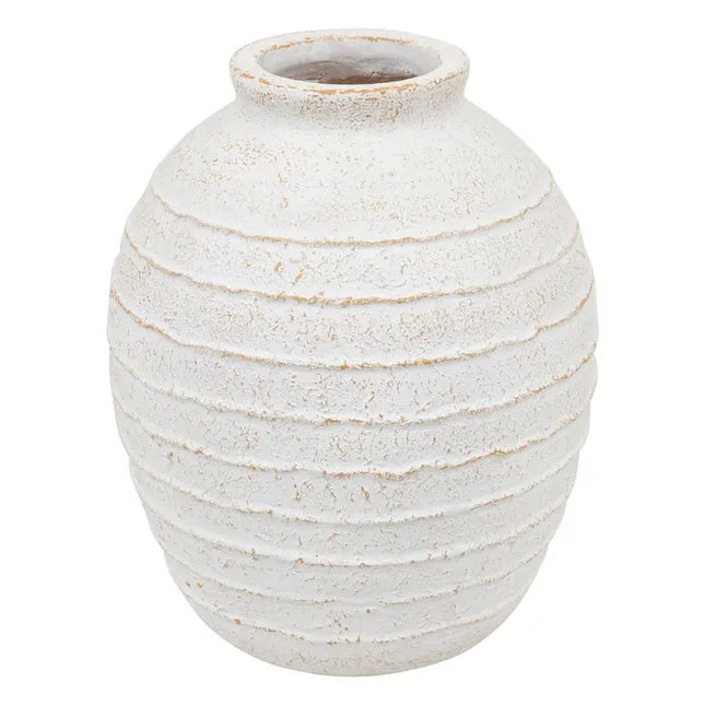 Jarrón blanco "Romia" 38 cm de altura - 210155