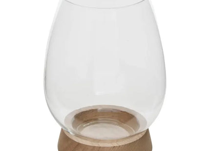 Portavelas transparente "Wonj" de 13,5 x 18,5 cm - 210161