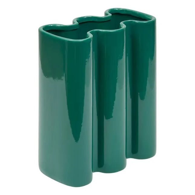 Jarrón "Flow" verde, A25,3cm - 210189