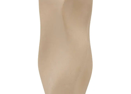 Jarrón "Grigor" color beige, 25 cm de alto - 210236